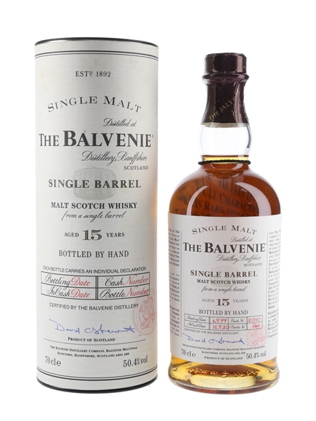 Balvenie 1980 15 Year Old Single Barrel 80140 Bottled 1999 70cl / 50.4%