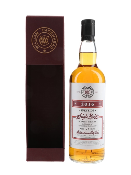 Auchroisk 1989 27 Year Old Bottled 2016 - Cadenhead's 70cl / 57.3%