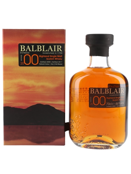 Balblair 2000 Bottled 2017 - 2nd Release 70cl / 46%