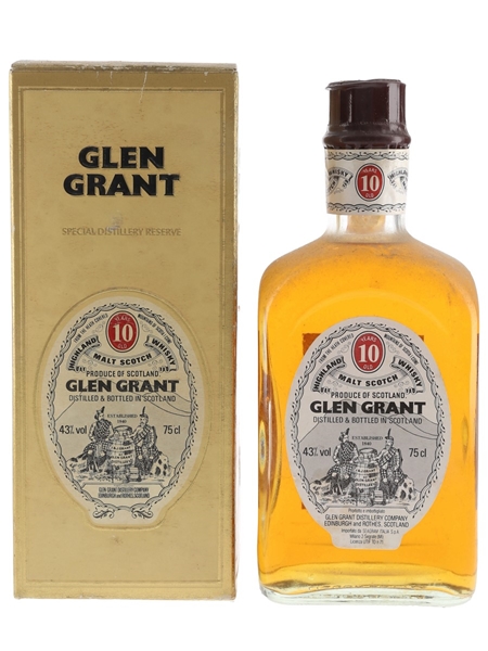 Glen Grant 10 Year Old Bottled 1980s - Seagram 75cl / 43%