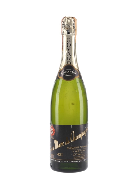 Goyard Vieux Marc De Champagne Bottled 1980s - Velier 70cl / 42%