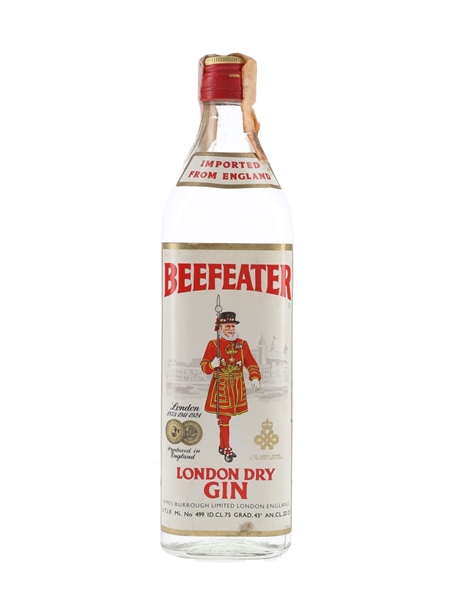 Beefeater Dry Gin Bottled 1960s-1970s - Silva 75cl / 43%