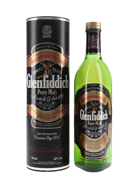 Glenfiddich Special Old Reserve Pure Malt Limited Edition Bottled 1980s 75cl / 43%