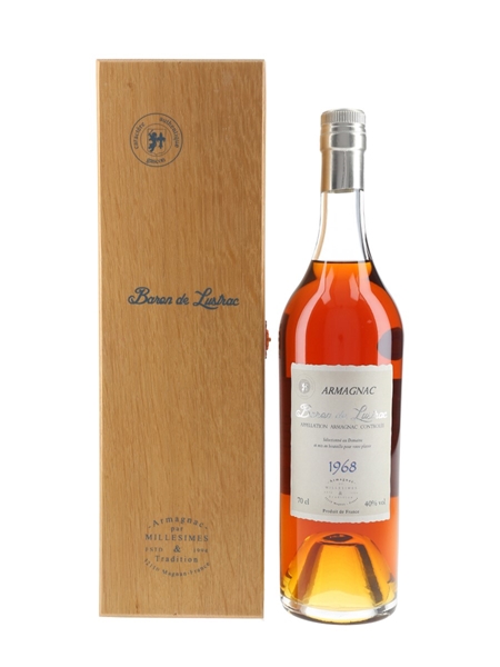 Baron De Lustrac 1968 Bas Armagnac  70cl / 40%