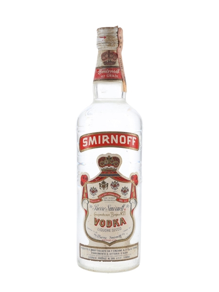 Smirnoff Red Label Bottled 1970s-1980s - Cinzano 75cl / 40%