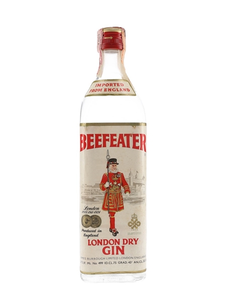 Beefeater Dry Gin Bottled 1960s - Silva 75cl / 43%