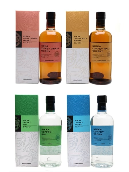 Nikka Coffey Grain, Malt, Gin & Vodka  4 x 70cl