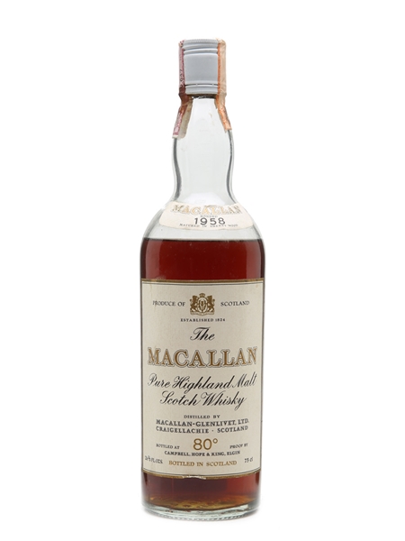 Macallan 1958 - 80 Proof Bottled 1970s 75cl / 46%