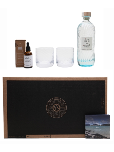 Isle Of Harris Gin With Glasses Set  70cl & 5cl