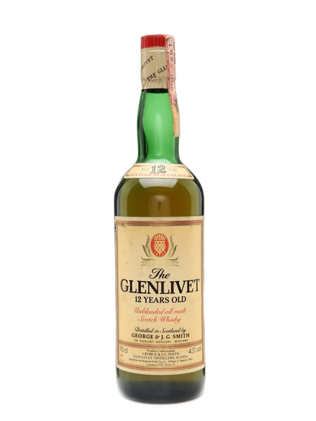 Glenlivet 12 Years Old Bottled 1980s 75cl