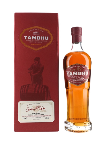 Tamdhu 2003 Sandy MacIntyre Single Cask 2986 Bottled 2019 70cl / 56.2%