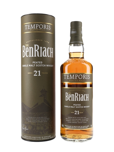 Benriach 21 Year Old Temporis Bottled 2018 - Peated Malt 70cl / 46%