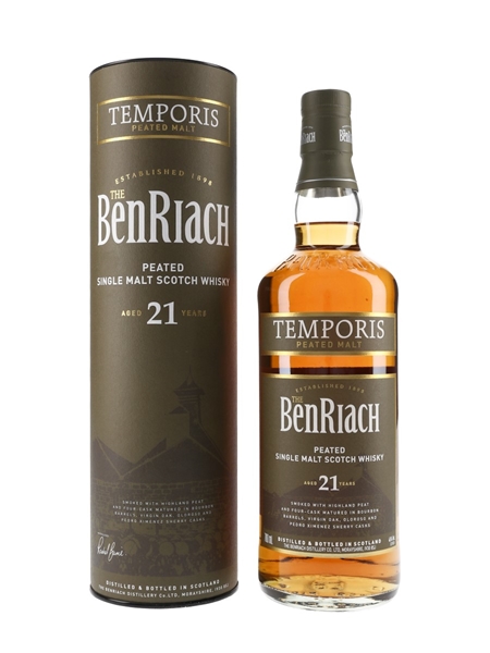 Benriach 21 Year Old Temporis Bottled 2018 - Peated Malt 70cl / 46%