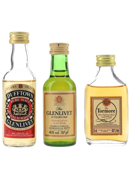 Dufftown, Glenlivet & Tormore  3 x 5cl