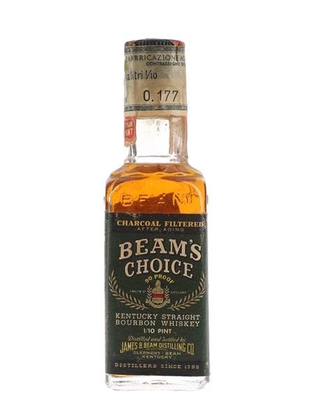 Beam's Choice 8 Year Old Bottled 1960s - Spirit 4.7cl / 45%