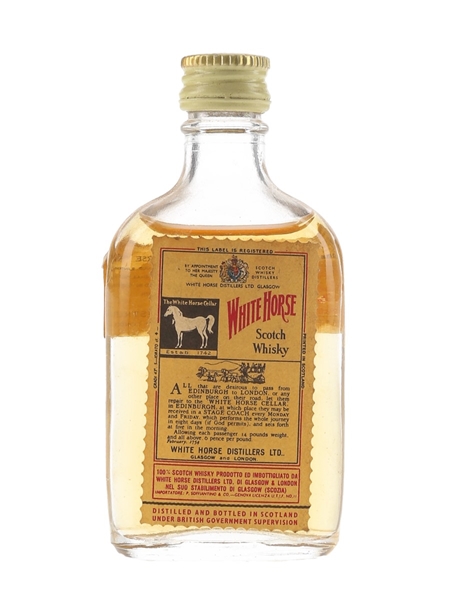 White Horse Bottled 1960s 5cl