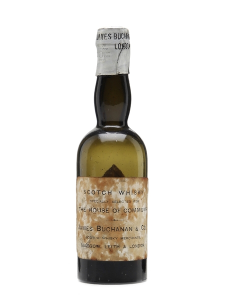 House Of Commons Scotch Whisky Bottled 1920-30s 5cl