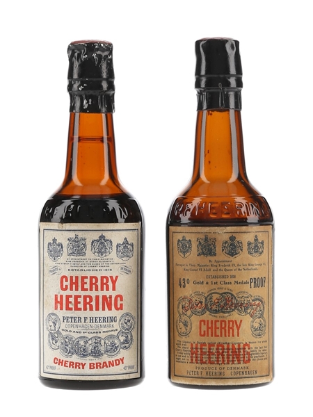 Cherry Heering Liqueur Bottled 1950s 2 x 5cl / 24.5%