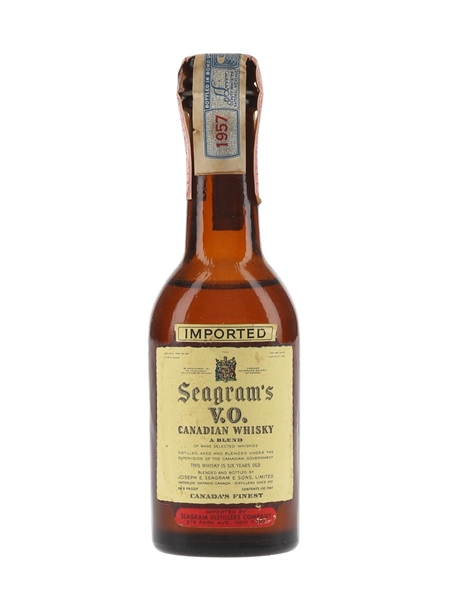 Seagram's VO 6 Year Old 1957 - Lot 80196 - Buy/Sell World Whiskies