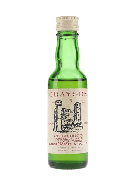 Grayson 8 Year Old Pure Island Malt Bottled 1970s 4.7cl / 43%