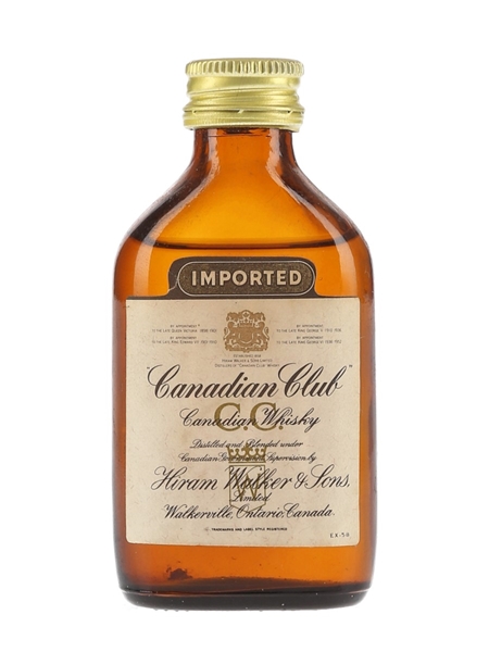 Canadian Club Bottled 1970s 5cl