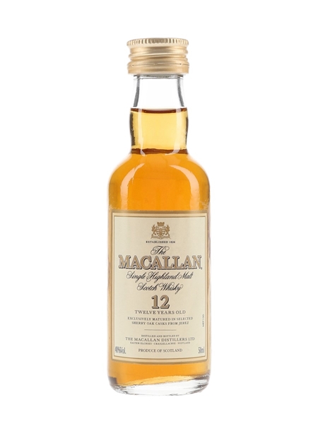 Macallan 12 Year Old Bottled 1990s-2000s 5cl / 40%