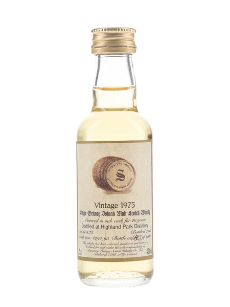 Highland Park 1975 20 Year Old Bottled 1995 - Signatory Vintage 5cl / 43%