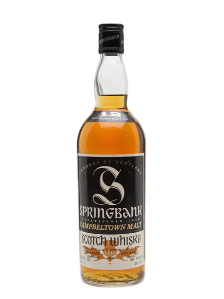 Springbank 12 Years Old 80 Proof Bottled 1970s 75.7cl