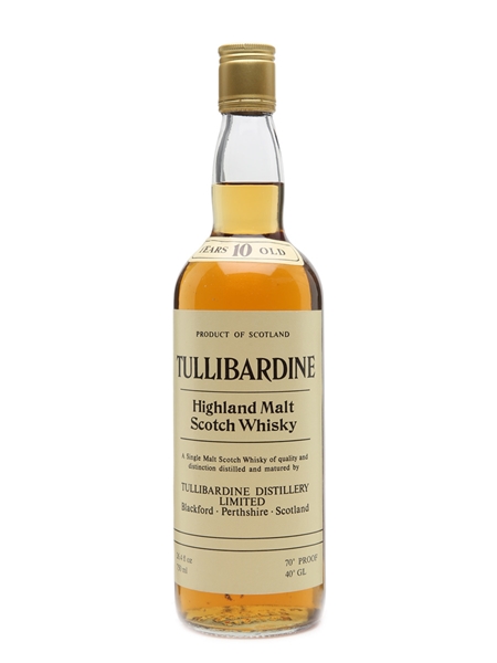 Tullibardine 10 Years Old Bottled 1980s 75cl / 40%