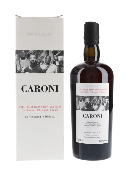 Caroni 1996 17 Year Old Full Proof Heavy Trinidad Rum Bottled 2013 - Velier 70cl / 63%