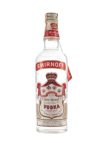 Smirnoff Red Label Bottled 1960s - Cinzano 75cl / 40%