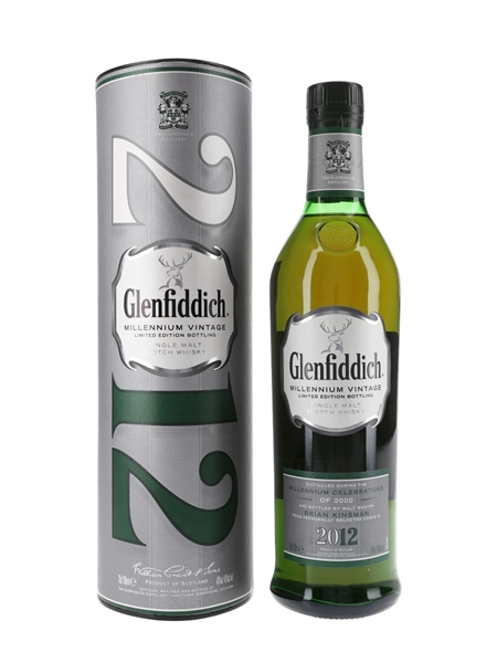 Glenfiddich Millennium Vintage 2012 Bottled 2012 - Misprinted Label 70cl / 40%