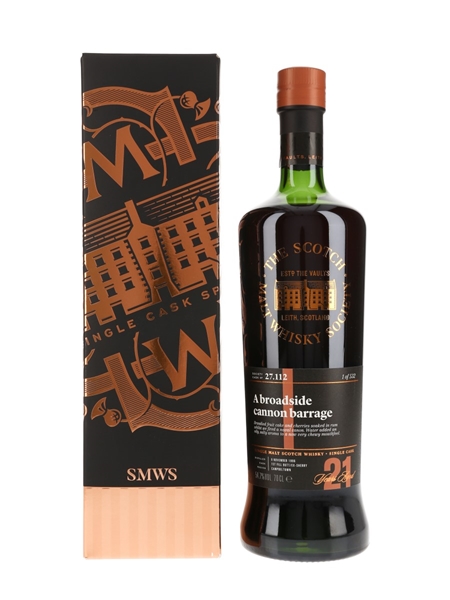 SMWS 27.112 A Broadside Cannon Barrage Springbank 1996 - 21 Year Old 70cl / 54.7%