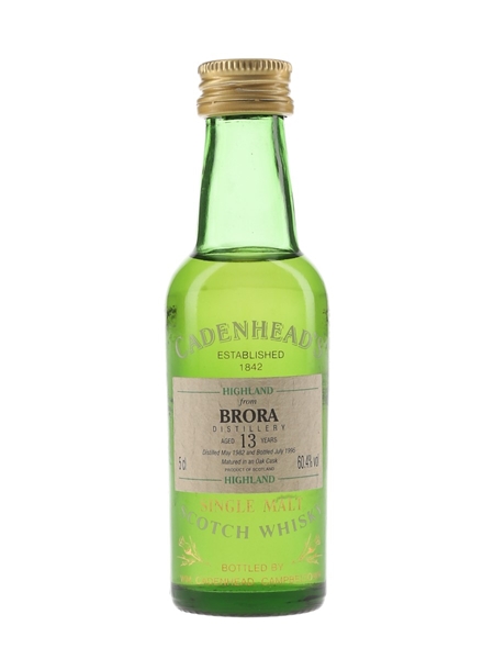 Brora 1982 13 Year Old Bottled 1995 - Cadenhead's 5cl / 60.4%