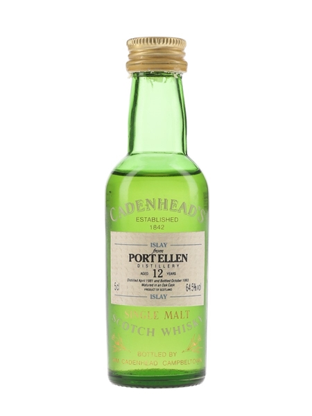 Port Ellen 1981 12 Year Old Bottled 1993 - Cadenhead's 5cl / 64.5%