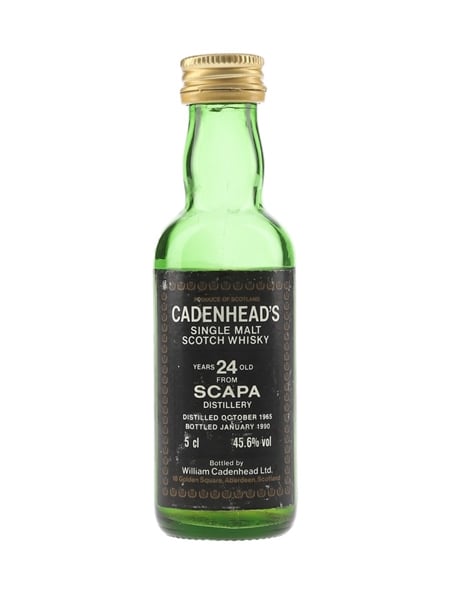 Scapa 1965 24 Year Old Bottled 1990 - Cadenhead's 5cl / 45.6%