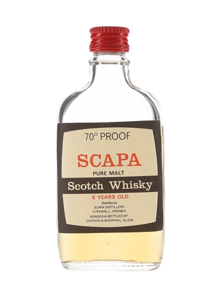 Scapa 8 Year Old Bottled 1970s - Gordon & MacPhail 5cl / 40%