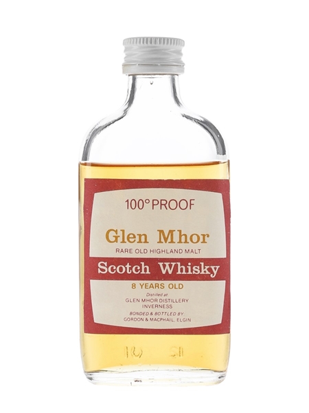 Glen Mhor 8 Year Old 100 Proof Bottled 1970s - Gordon & MacPhail 5cl / 57%