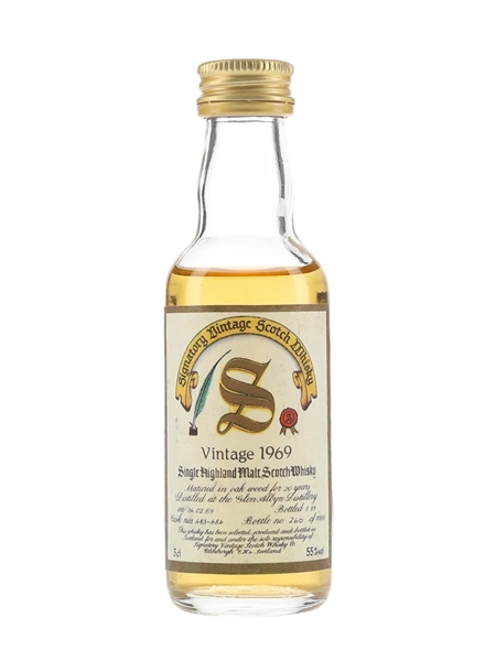 Glen Albyn 1969 20 Year Old Bottled 1989 - Signatory Vintage 5cl / 55%