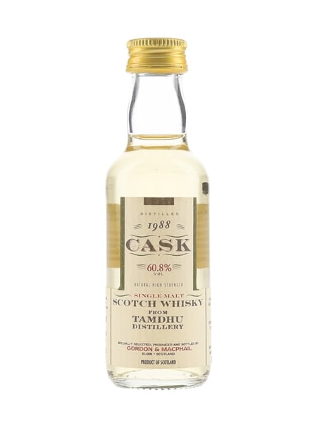 Tamdhu 1988 Cask Strength Bottled 1997 - Gordon & MacPhail 5cl / 60.8%