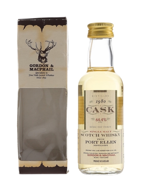 Port Ellen 1980 Cask Strength Bottled 1997 - Gordon & MacPhail 5cl / 64.4%