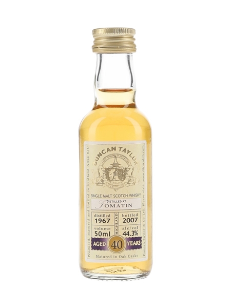 Tomatin 1967 40 Year Old Bottled 2007 - Duncan Taylor 5cl / 44.3%