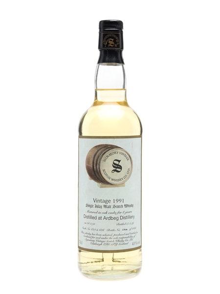 Ardbeg 1991 8 Years Old Bottled 1999 - Signatory Vintage 70cl / 43%