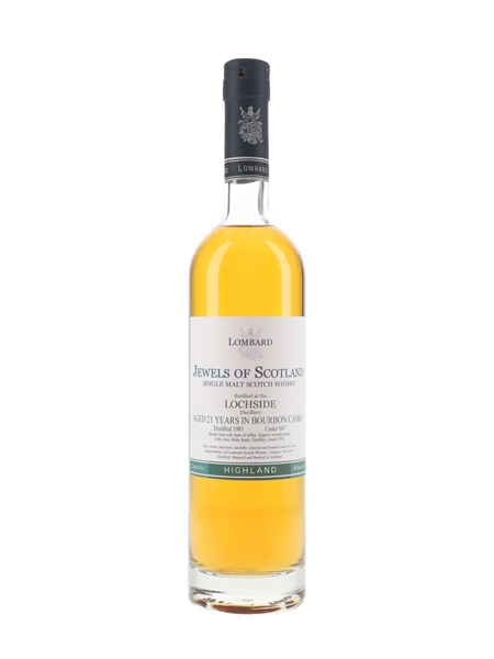 Lochside 1981 21 Year Old Bourbon Cask 607 Jewels Of Scotland 70cl / 50%