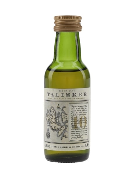 Talisker 10 Year Old Bottled 1990s - Map Label 5cl / 45.8%