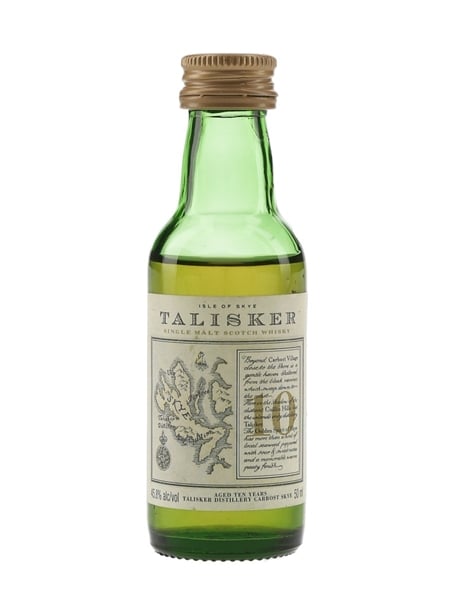 Talisker 10 Year Old Bottled 1990s - Map Label 5cl / 45.8%