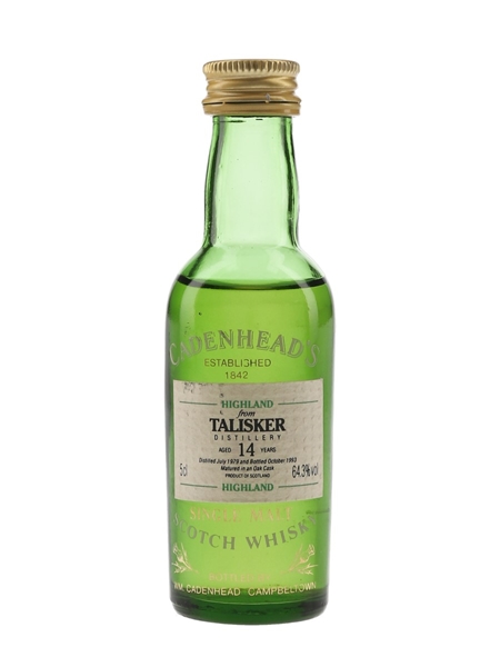 Talisker 1979 14 Year Old Bottled 1993 - Cadenhead's 5cl / 64.3%