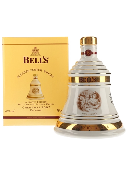 Bell's Christmas 2007 Ceramic Decanter Five Queens 70cl / 40%