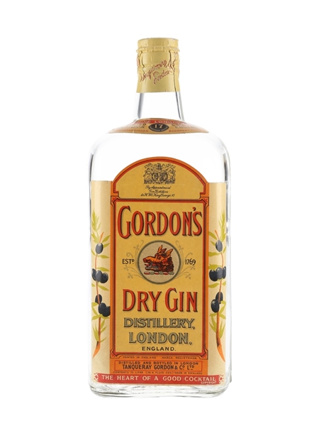 Gordon's Dry Gin Spring Cap Bottled 1950s 75cl / 47.4%