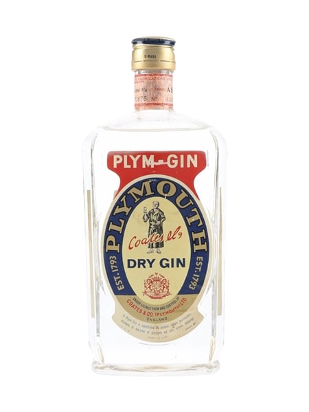 Coates & Co. Plym Gin Bottled 1960s - Stock 75cl / 46%